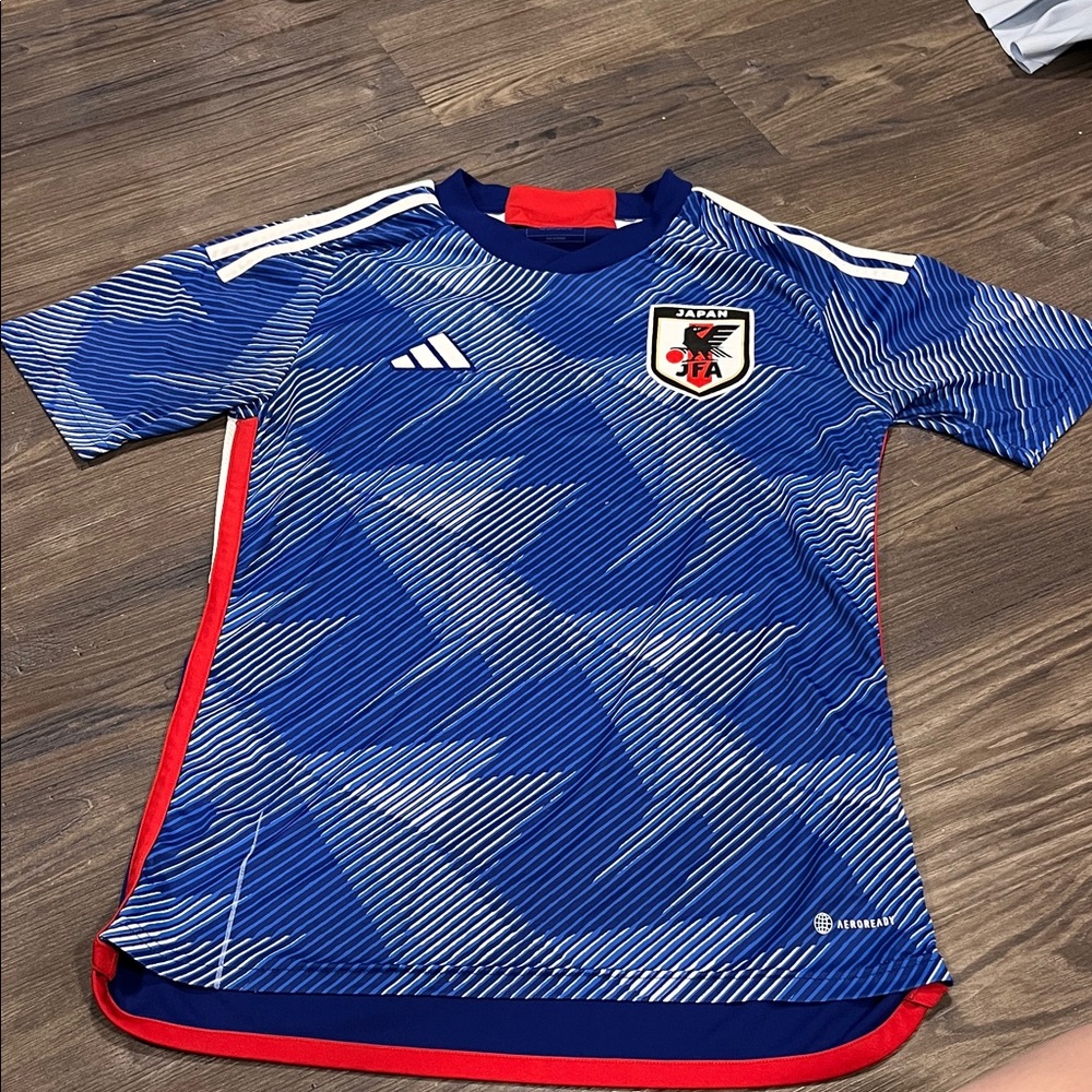 Men’s Adidas S - Blue and Red Soccer Jersey